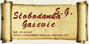 Slobodanka Gašević vizit kartica